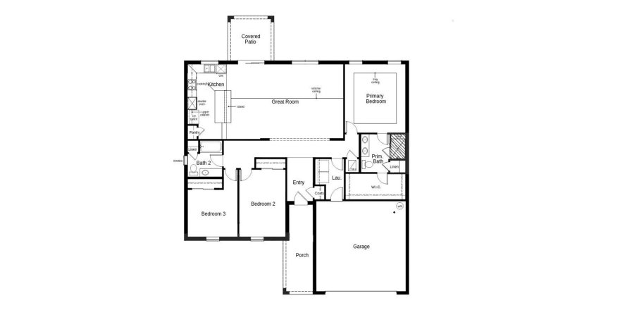 Townhouse floor plan «164SQM 76», 3 bedrooms in COVES OF ESTERO BAY