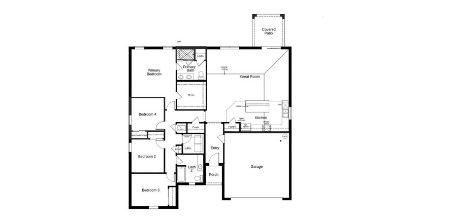 Townhouse floor plan «174SQM 97», 4 bedrooms in COVES OF ESTERO BAY