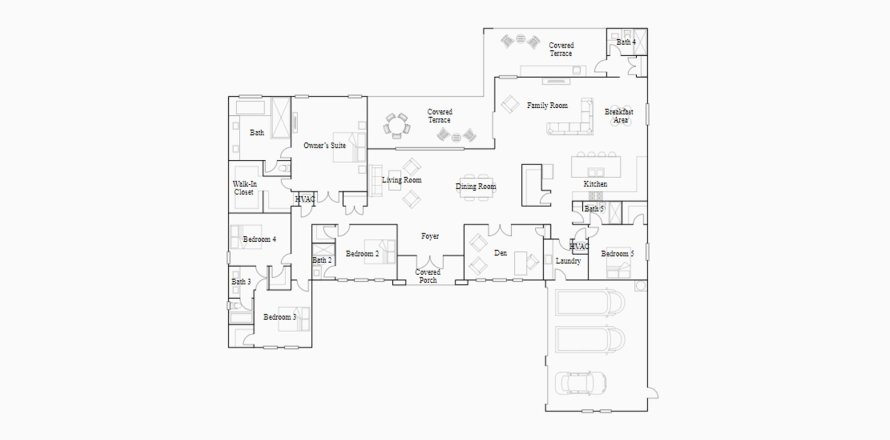 Townhouse floor plan «382SQM DAWSON», 5 bedrooms in SIERRA RANCHES