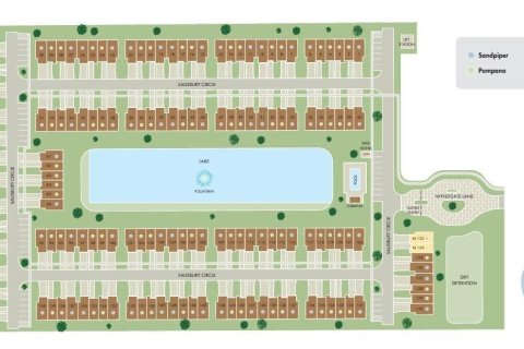 Купить таунхаус в Форт-Пирс, Флорида 3 спальни, 137.96м2, № 954461 - фото 1