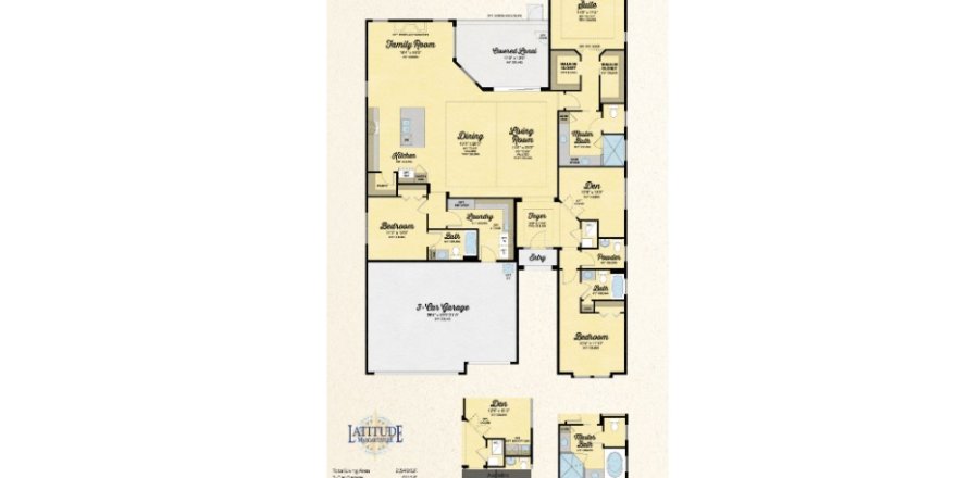 House floor plan «House», 3 bedrooms in Latitude Margaritaville Watersound