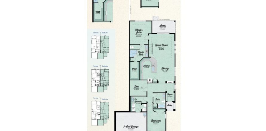House floor plan «House», 2 bedrooms in Latitude Margaritaville Watersound