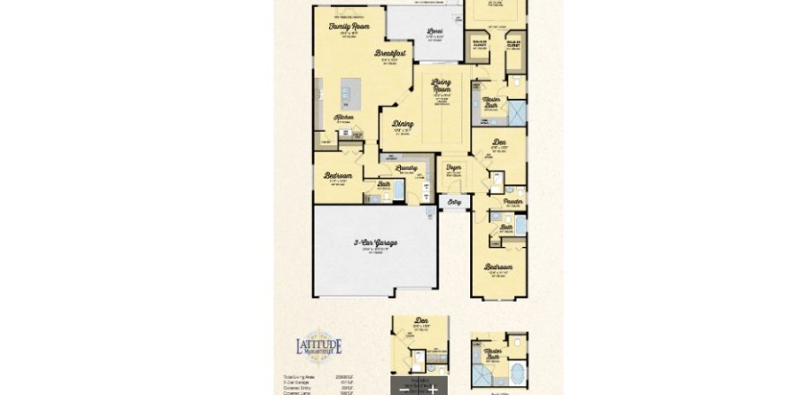 House floor plan «House», 3 bedrooms in Latitude Margaritaville Watersound