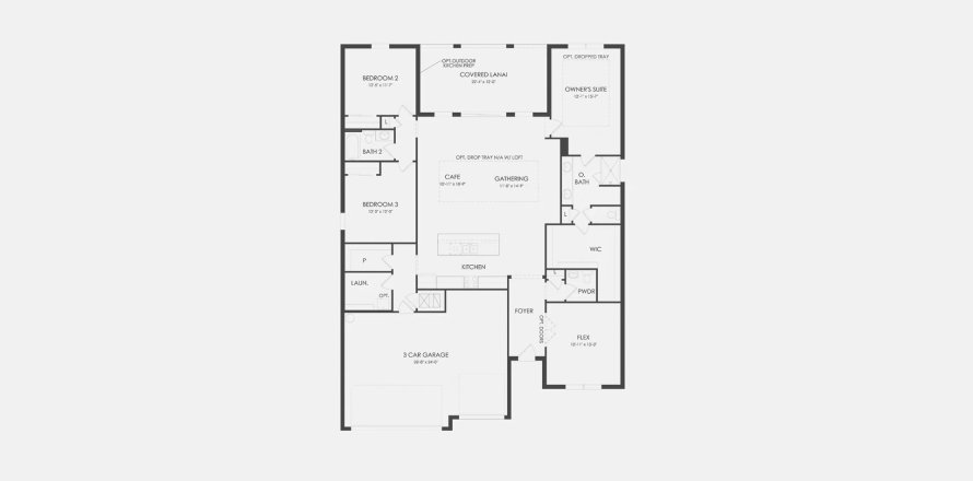 Планировка виллы или дома «213SQM ASHBY» 3 спальни в ЖК WILLOWBROOKE