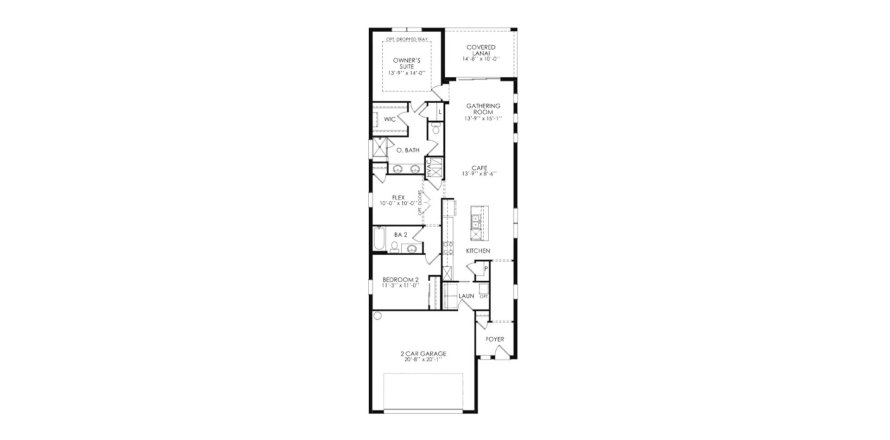 Floor plan «153SQM», 2 bedrooms in DEL WEBB STONE CREEK
