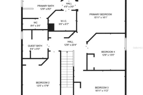 Купить виллу или дом в Деланд, Флорида 13 комнат, 236.44м2, № 1277500 - фото 16