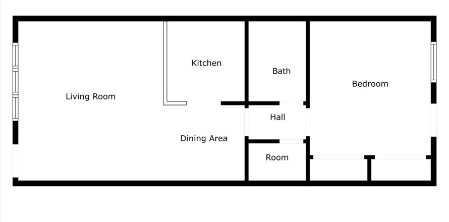 Condo in Hallandale Beach, Florida, 1 bedroom  № 976590