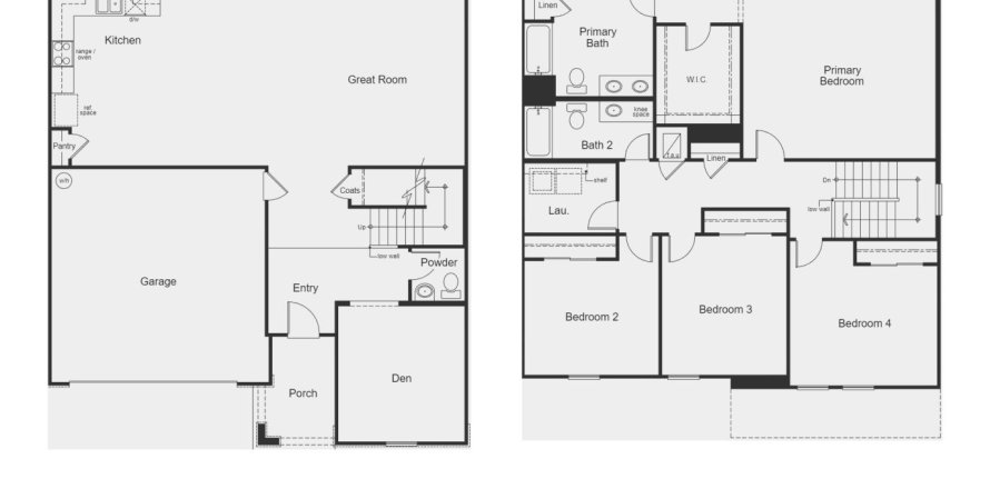 House floor plan «House», 4 bedrooms in Copper Ridge